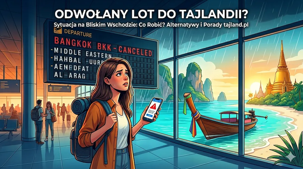 Odwołane loty do Tajlandii przez sytuację na Bliskim Wschodzie – co robić i jakie masz opcje?