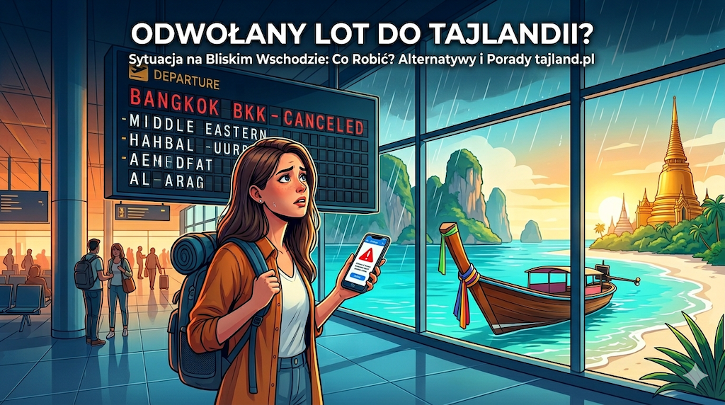 Odwołane loty do Tajlandii przez sytuację na Bliskim Wschodzie – co robić i jakie masz opcje?