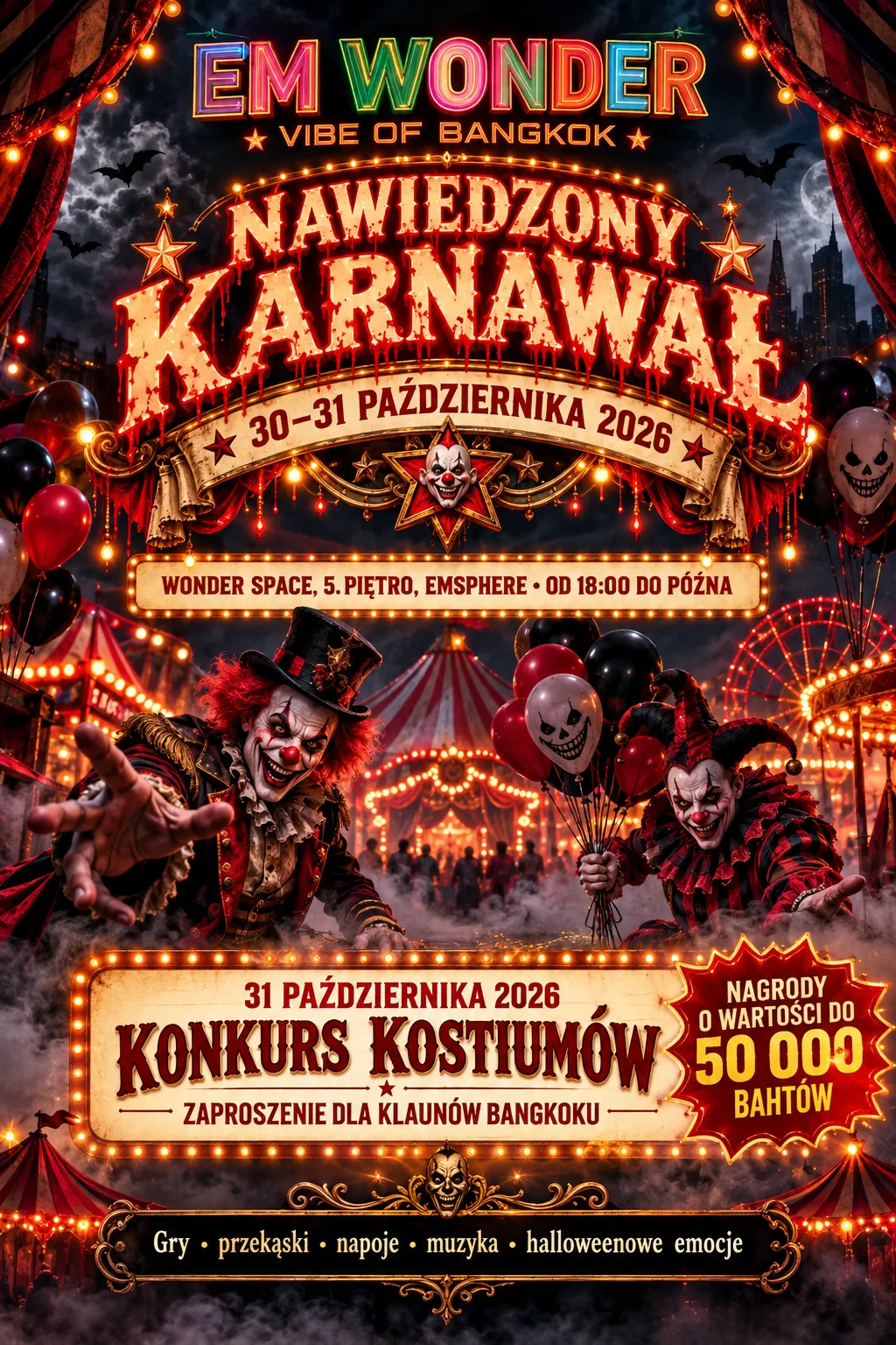 Halloween 2026 w Tajlandii. Gdzie szukać domów strachów i imprez?
