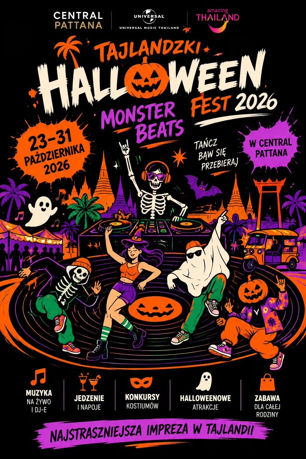 Halloween 2026 w Tajlandii. Gdzie szukać domów strachów i imprez?